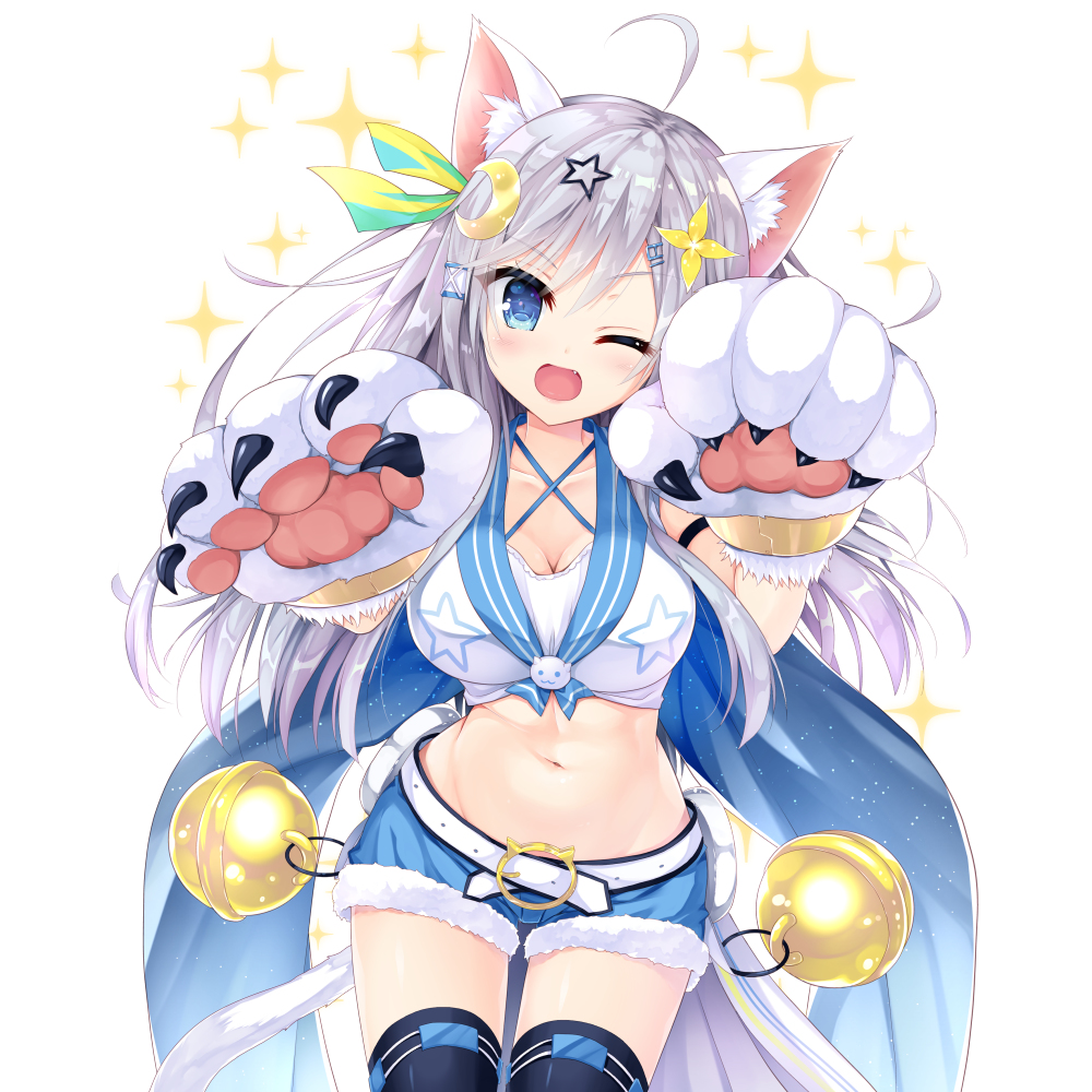 This is a pixiv picture whose title is 猫だましフェレス.