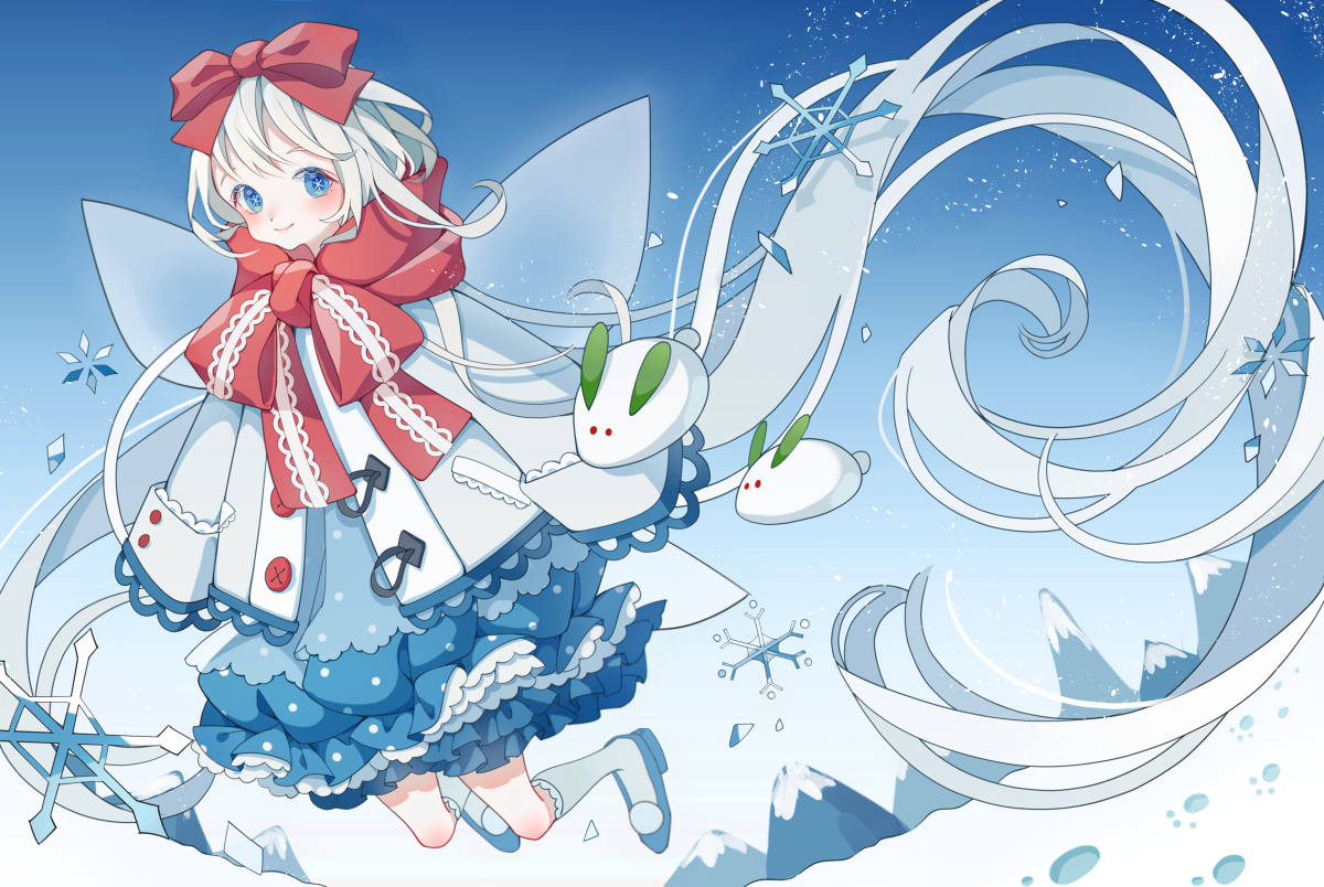 This is a pixiv picture whose title is snow fairy.
