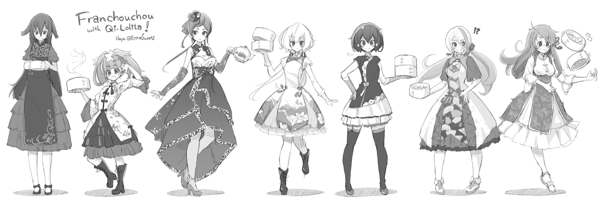 This is a pixiv picture whose title is フランシュシュ華ロリ部.