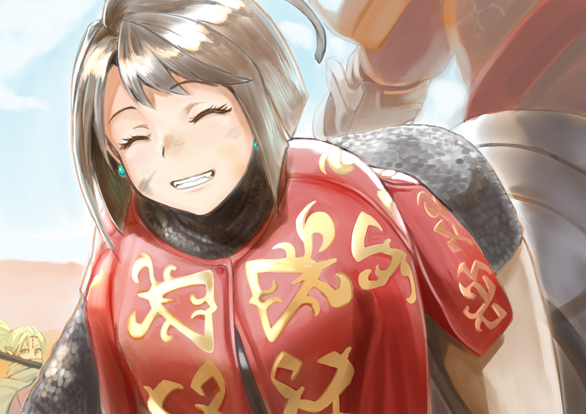 This is a pixiv picture whose title is 【PFLS】巨影殺し使い【ホースヒルの戦い】.