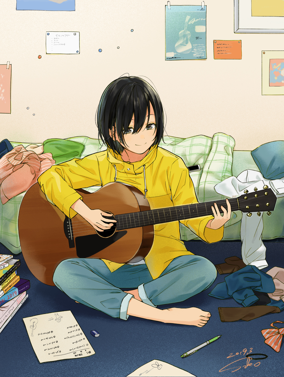 This is a pixiv picture whose title is 夢中.