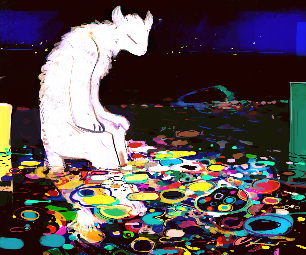 This is a pixiv picture whose title is 水平線.