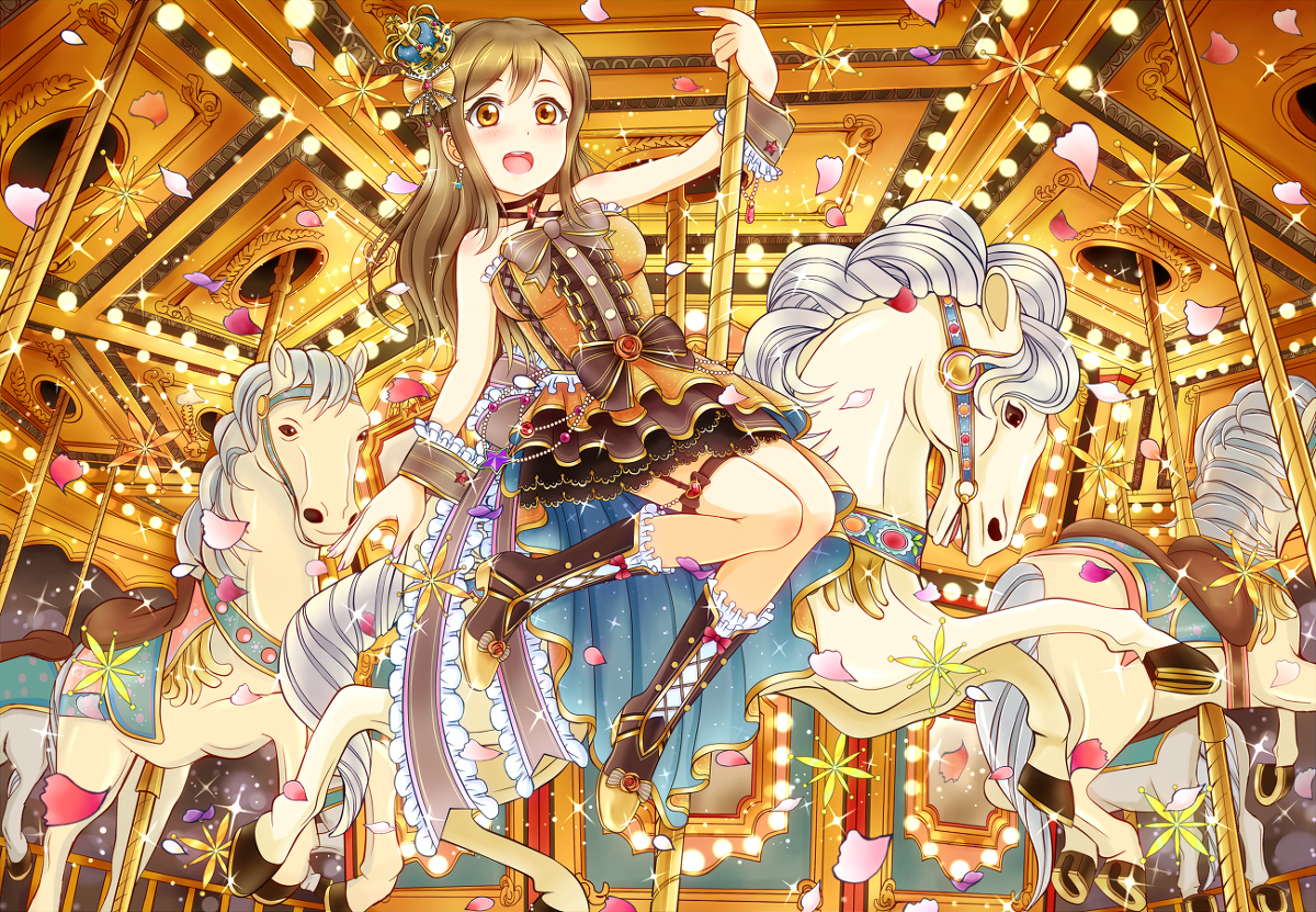 This is a pixiv picture whose title is 花丸✿誕～光のメリーゴーランド～.