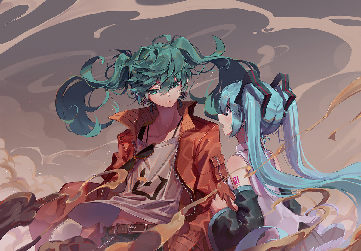 This is a pixiv picture whose title is 砂嵐.
