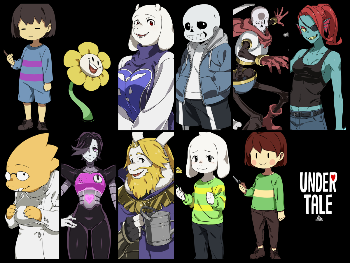 This is a pixiv picture whose title is UNDERTALE.