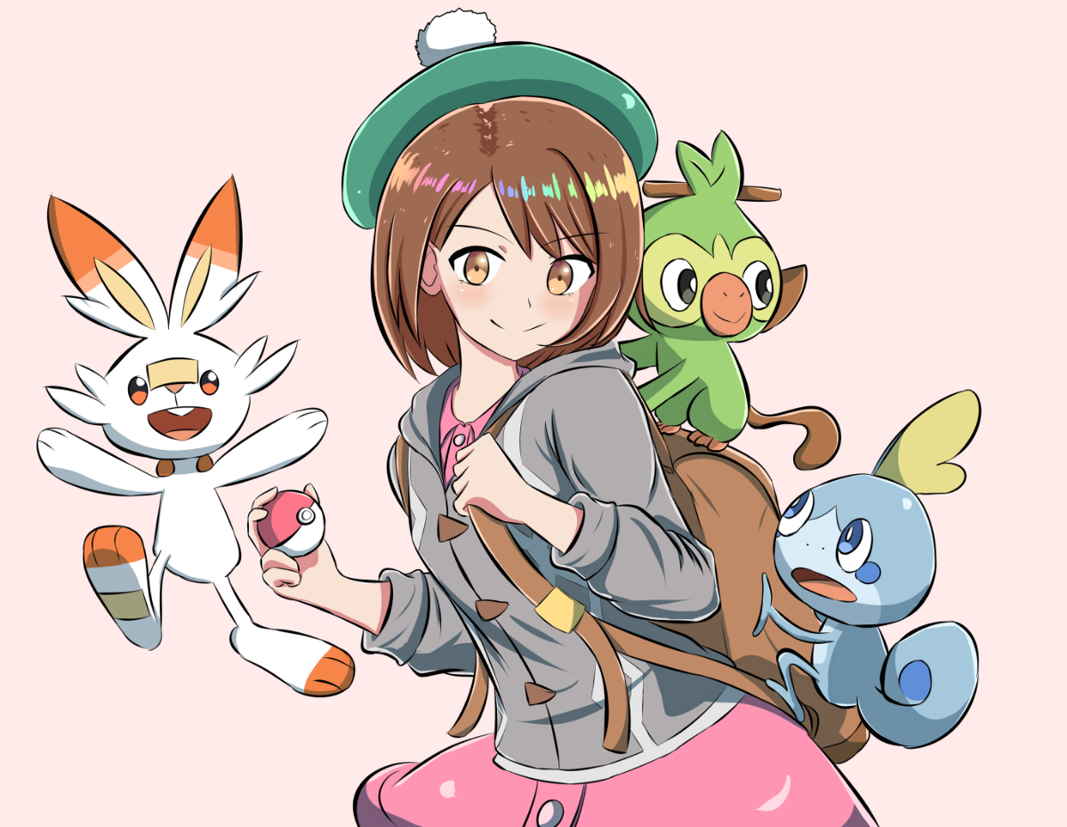 This is a pixiv picture whose title is Pokemon Sword & Shield.