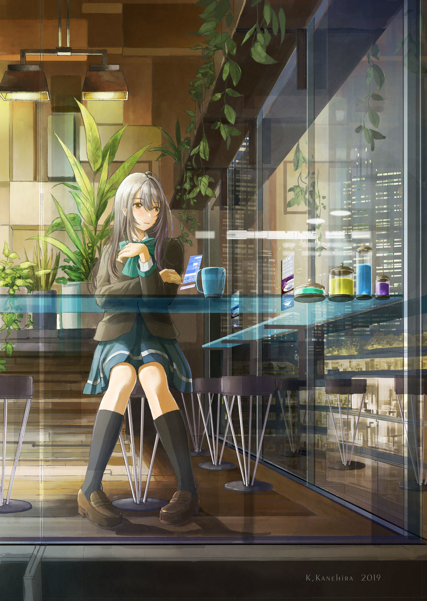 This is a pixiv picture whose title is 2078年10月・長崎市街.