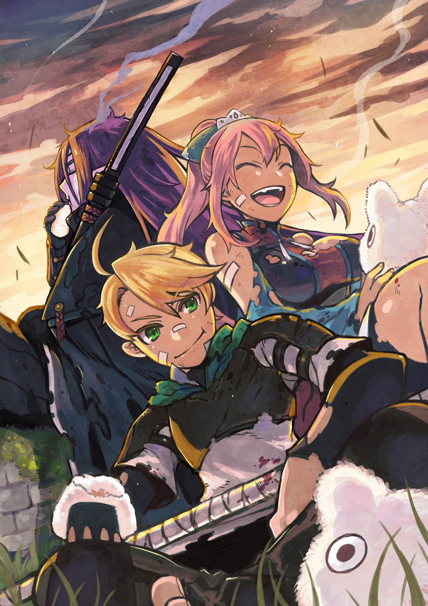 This is a pixiv picture whose title is 【PFLS】闇と戦友【エルダーグラン】.