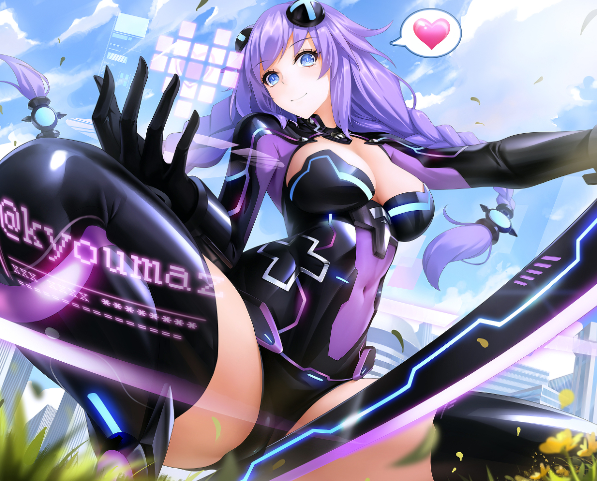 This is a pixiv picture whose title is パープルハート❤.