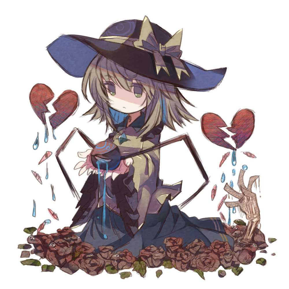 This is a pixiv picture whose title is 肥料と水と枯れた花.