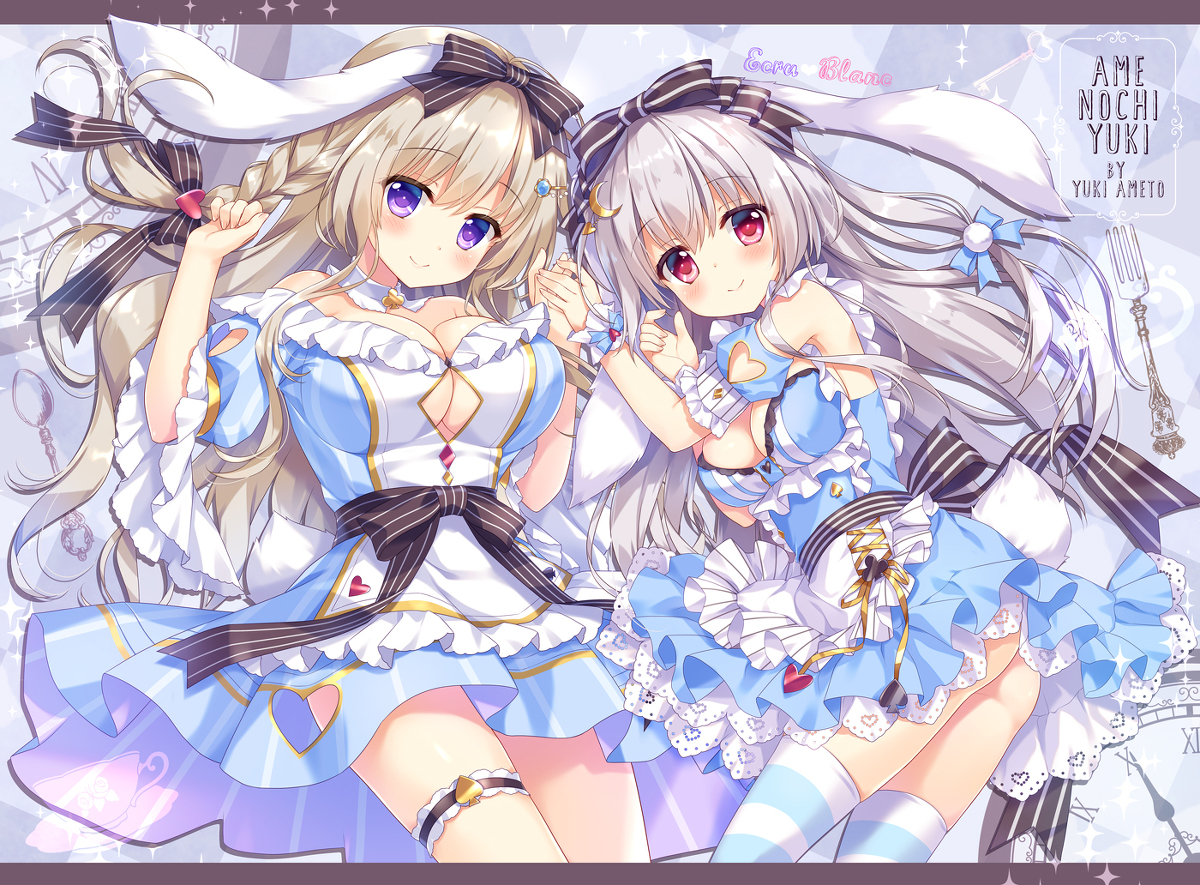This is a pixiv picture whose title is ◆うさぎ姉妹アリス❤.