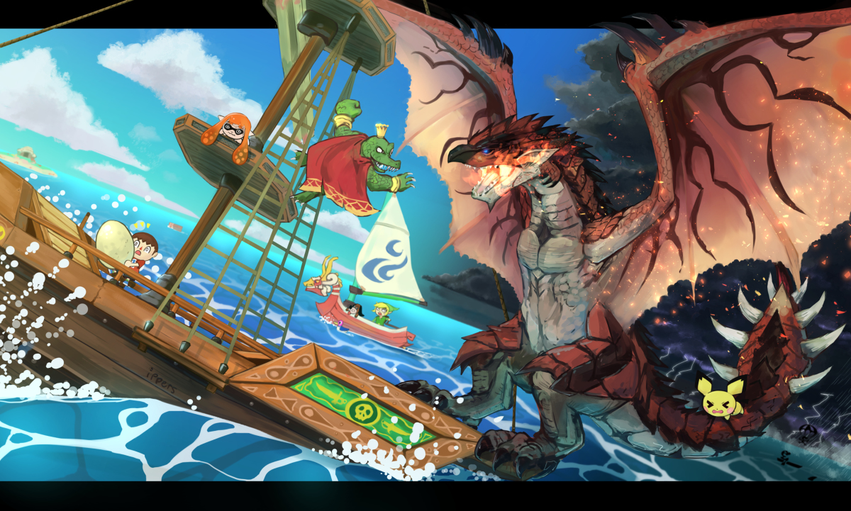 This is a pixiv picture whose title is ⛵️🐉.