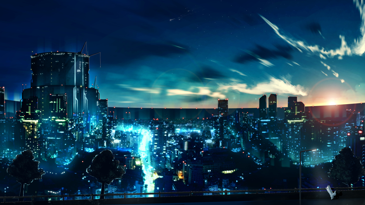 This is a pixiv picture whose title is 新宿.