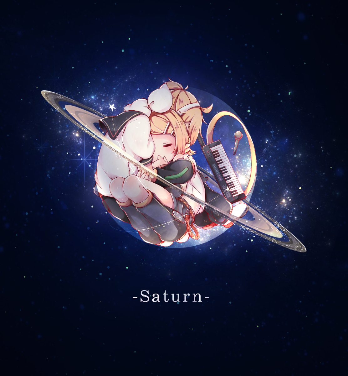 This is a pixiv picture whose title is 土星.