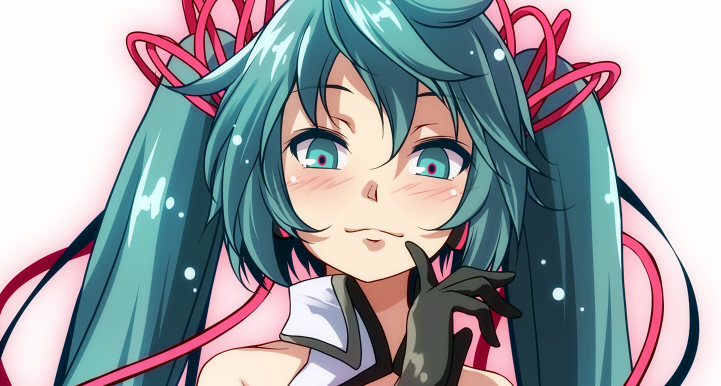 This is a pixiv picture whose title is 【初音ミク】 ディメンション.