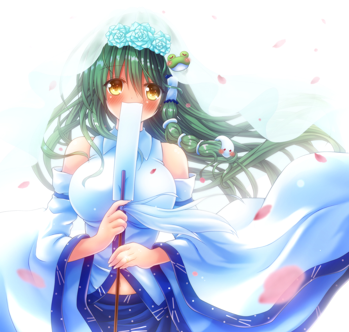 This is a pixiv picture whose title is 神様にヴェールを.