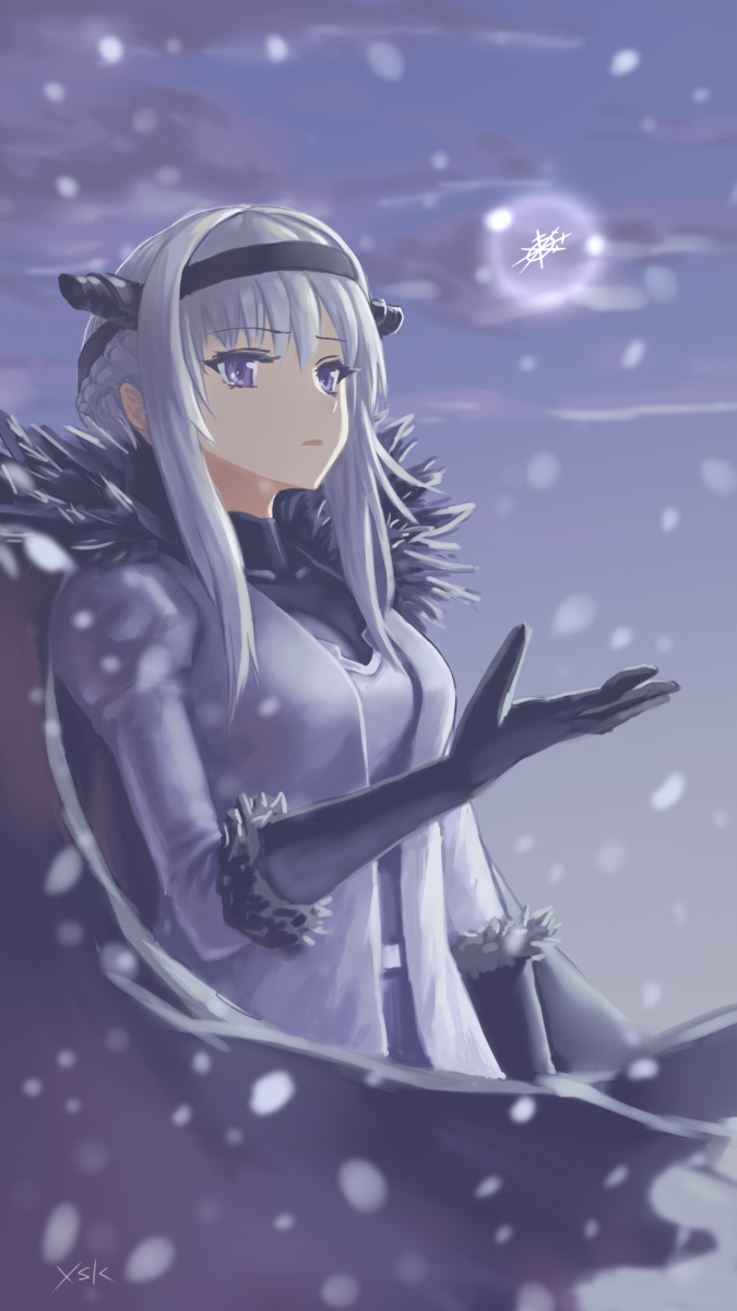 This is a pixiv picture whose title is 帰郷の雪.