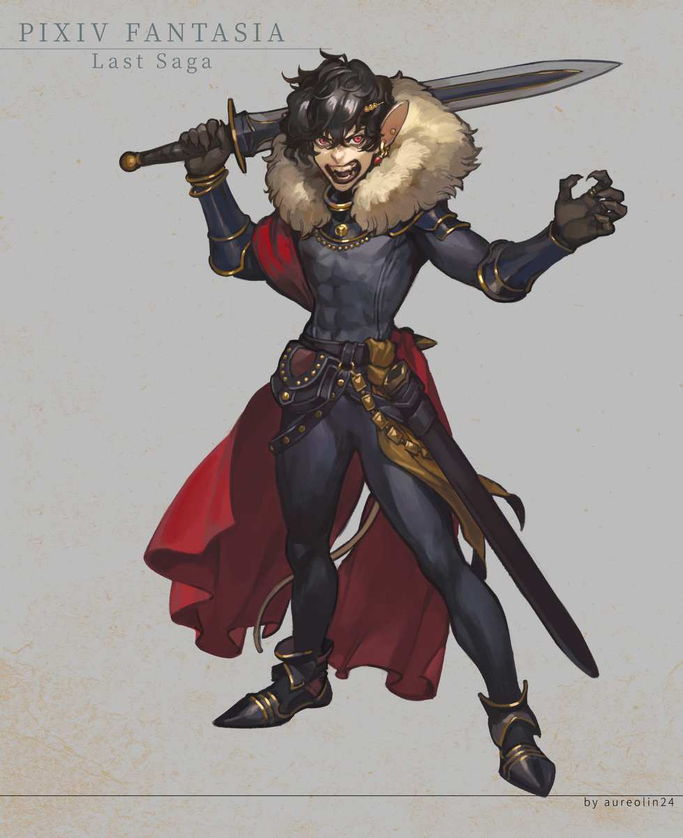 This is a pixiv picture whose title is 【PFLS】黒獅子ジャルヴァル【ノーザリア】.