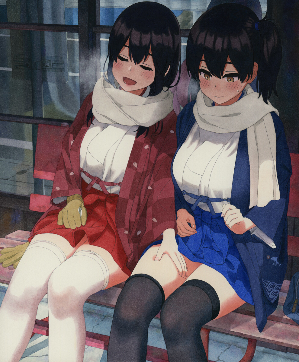 This is a pixiv picture whose title is 透明水彩赤加賀.