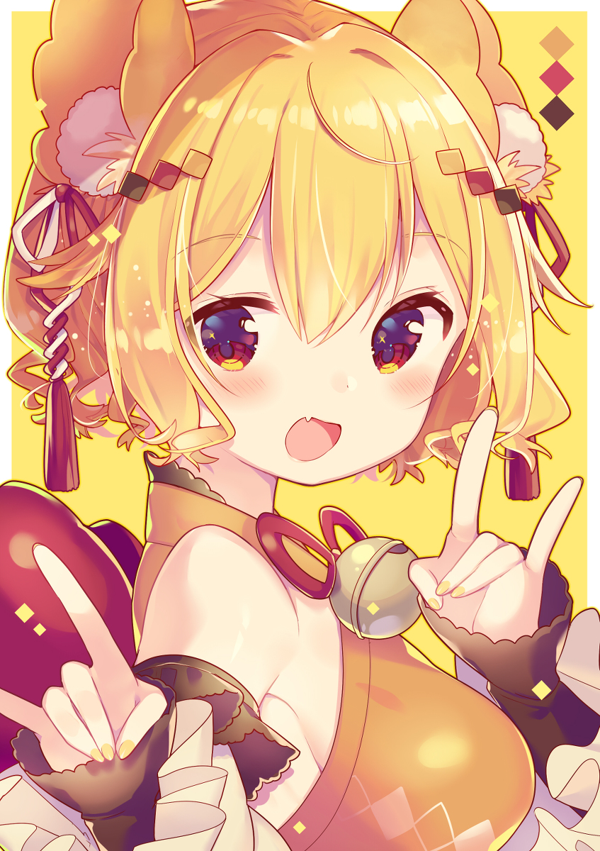 This is a pixiv picture whose title is 狐っ娘.