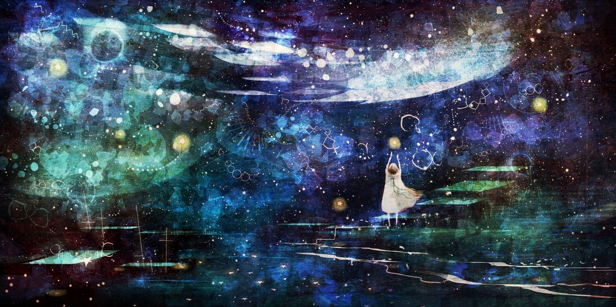 This is a pixiv picture whose title is 星俟ち人.