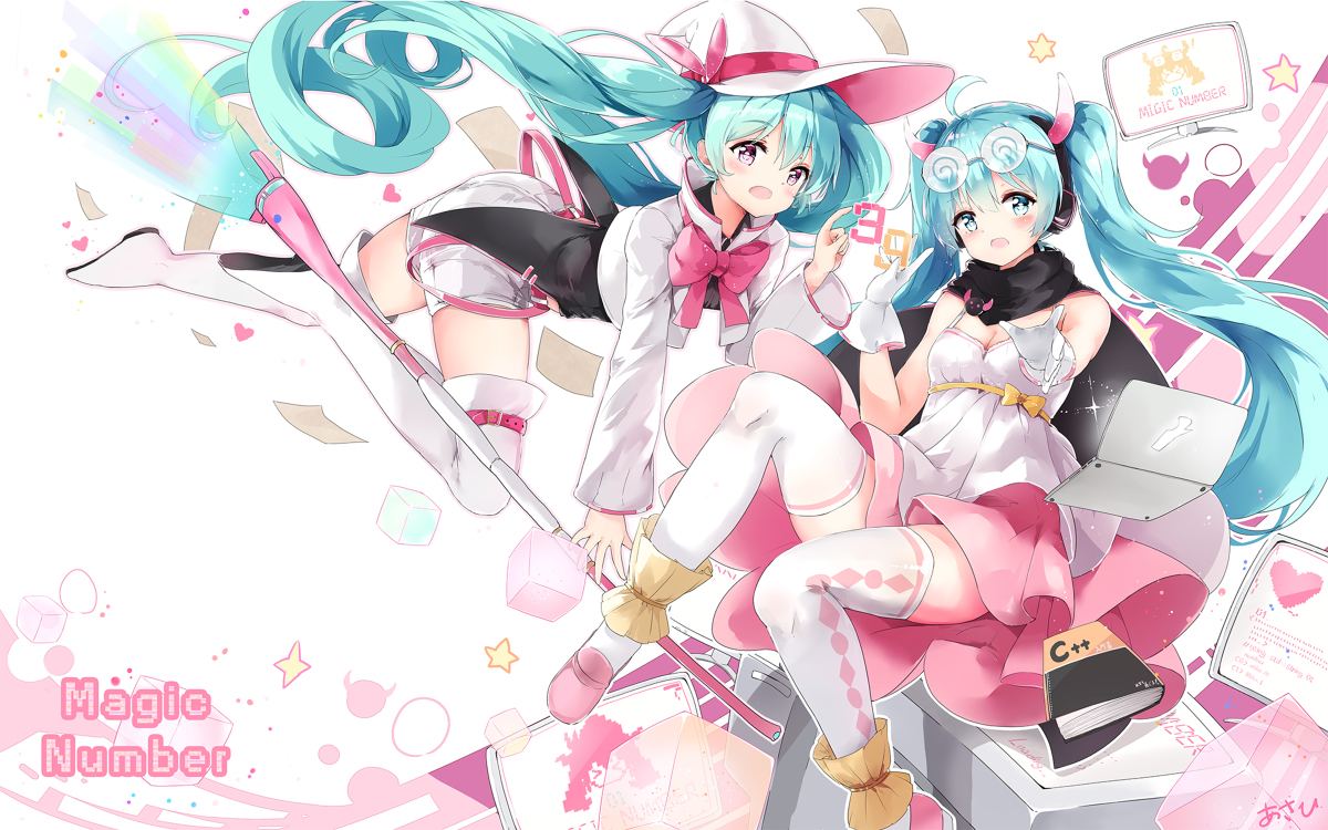 This is a pixiv picture whose title is マジカルナンバー.