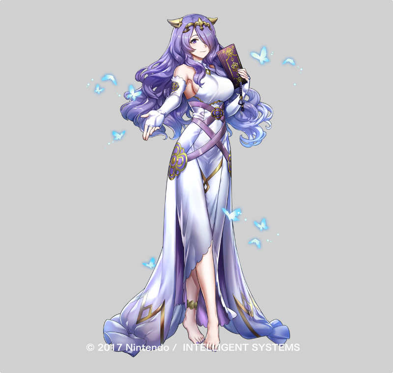 This is a pixiv picture whose title is 【仕事絵】FEH 『夢カミラ』.