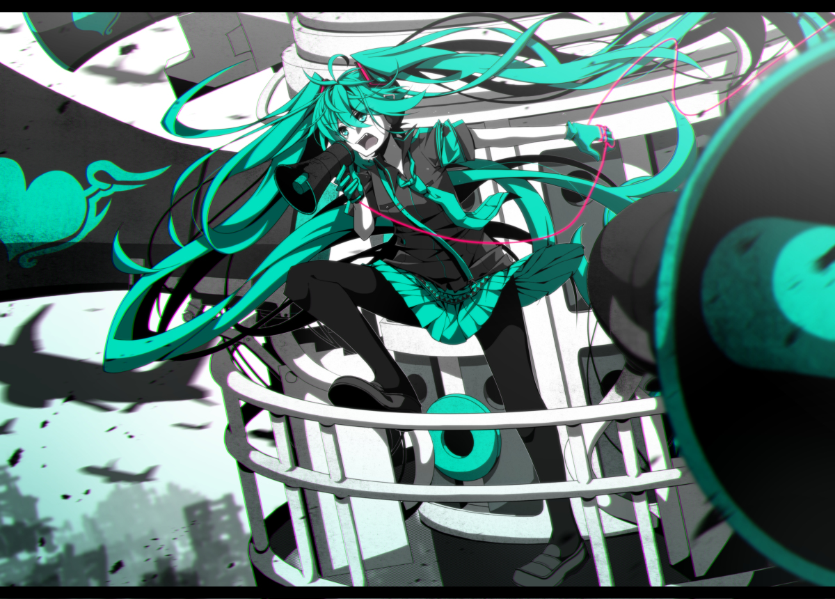 This is a pixiv picture whose title is MIKU.