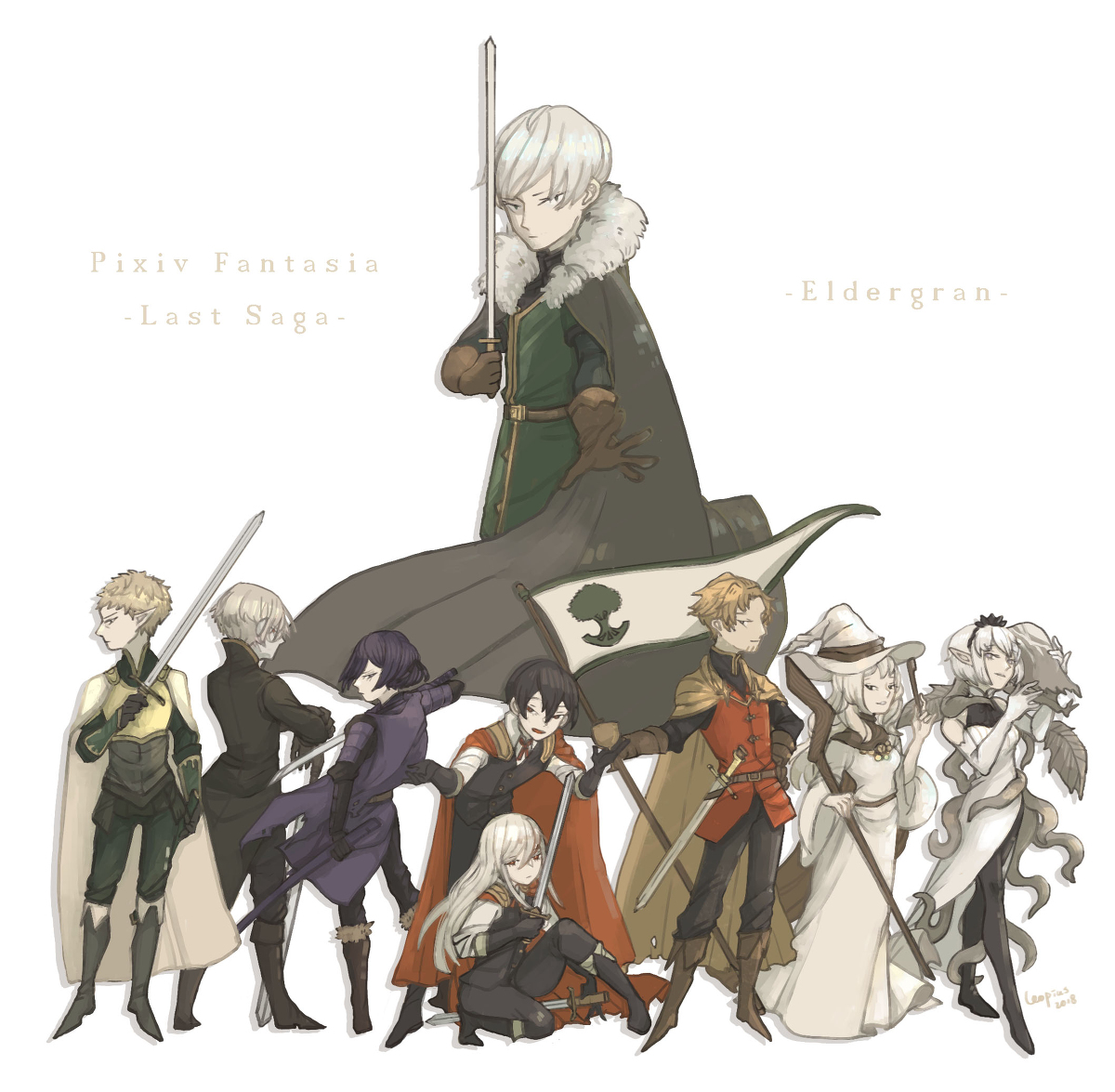 This is a pixiv picture whose title is 【PFLS】Dear Eldergran【エルダーグラン】.