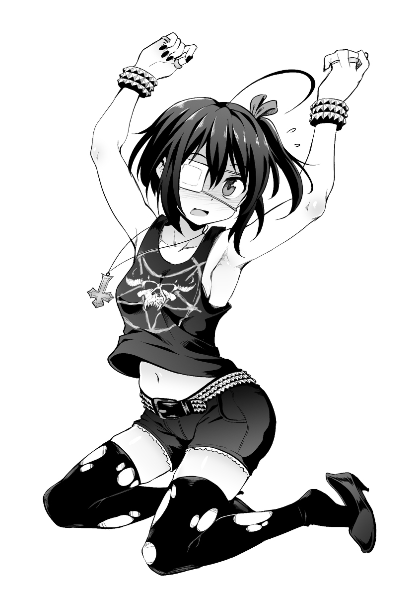 This is a pixiv picture whose title is Rikka B/W.