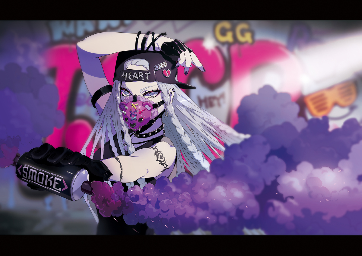 This is a pixiv picture whose title is スモーク・アサシン.