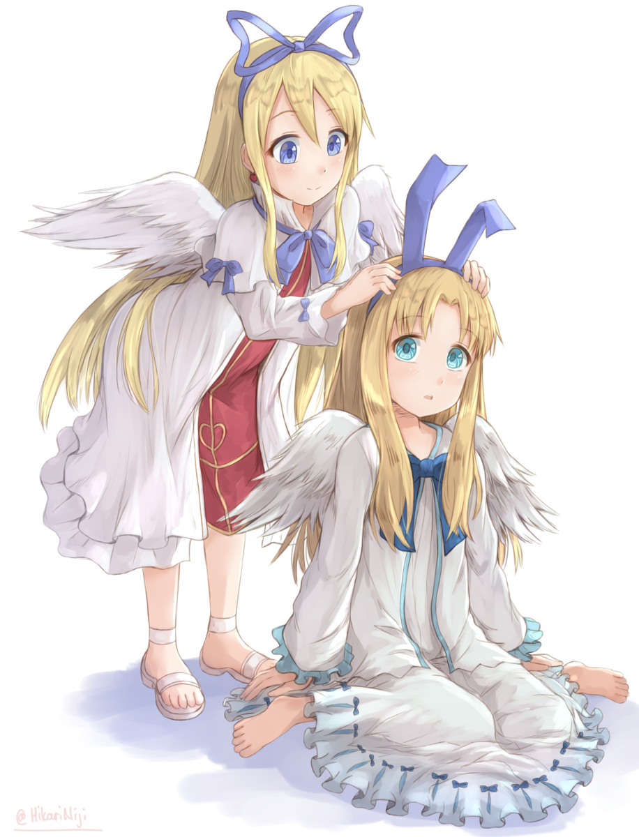 This is a pixiv picture whose title is Flonne and Filo.