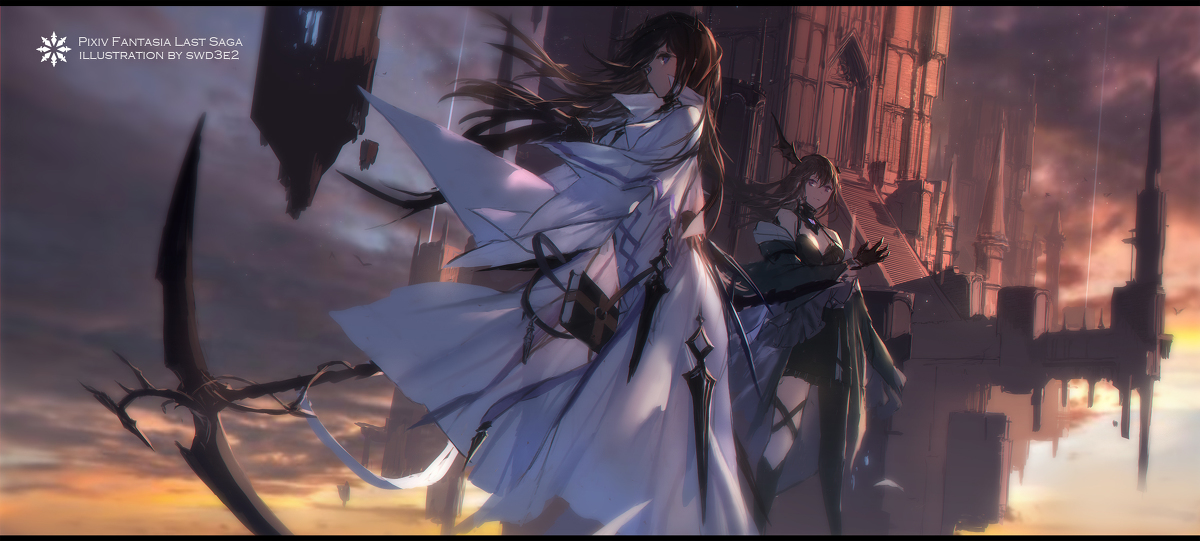 This is a pixiv picture whose title is 【PFLS】 -崩壊の翼 st.1.0-.