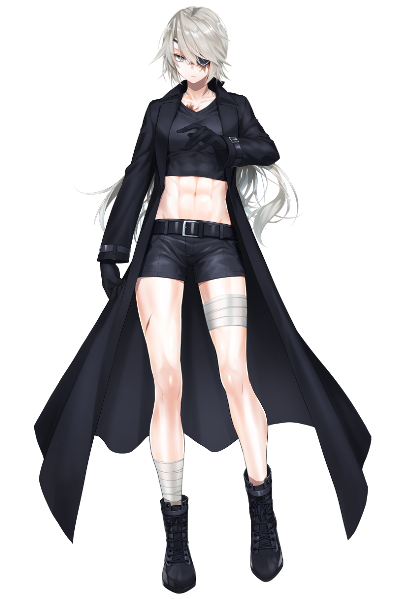 This is a pixiv picture whose title is 眼帯の.