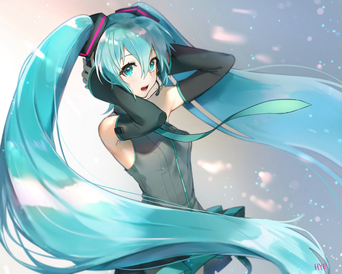 This is a pixiv picture whose title is 初音ミク.