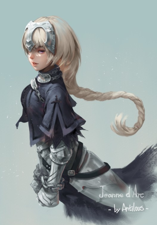 This is a pixiv picture whose title is Jeanne d'Arc.