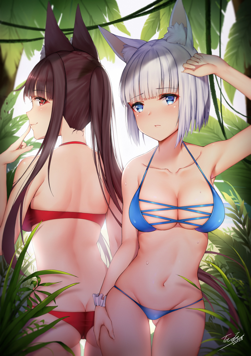 This is a pixiv picture whose title is 夏の気晴らし.