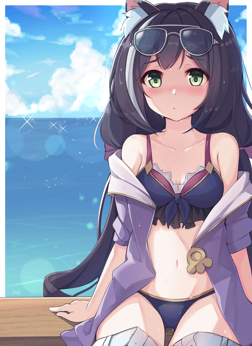 This is a pixiv picture whose title is キャルちゃんの水着.