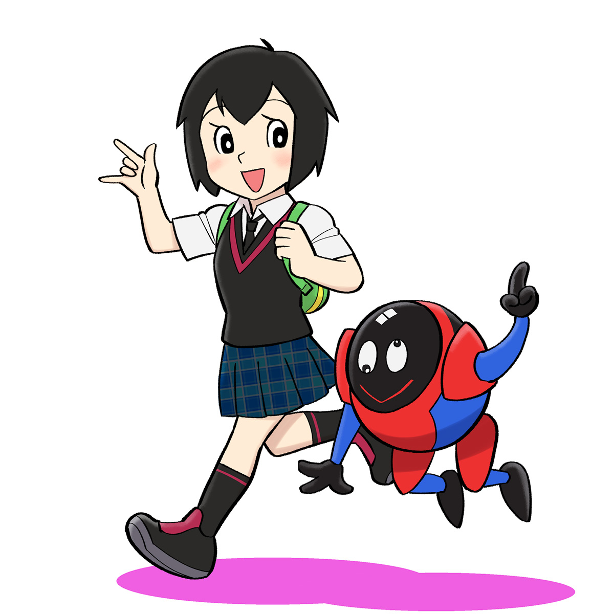 This is a pixiv picture whose title is スパ//ダーくん.