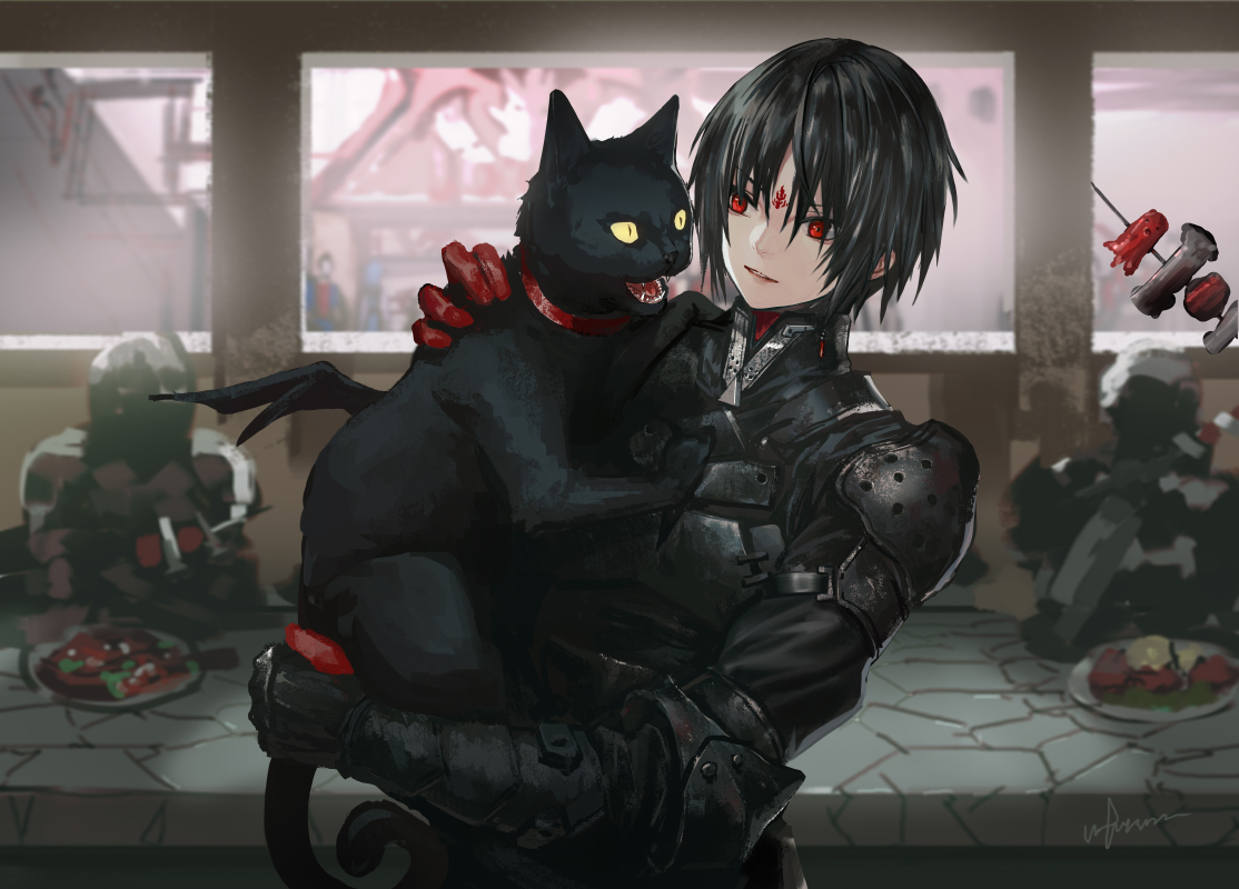 This is a pixiv picture whose title is 【PFLS】ニャー！.