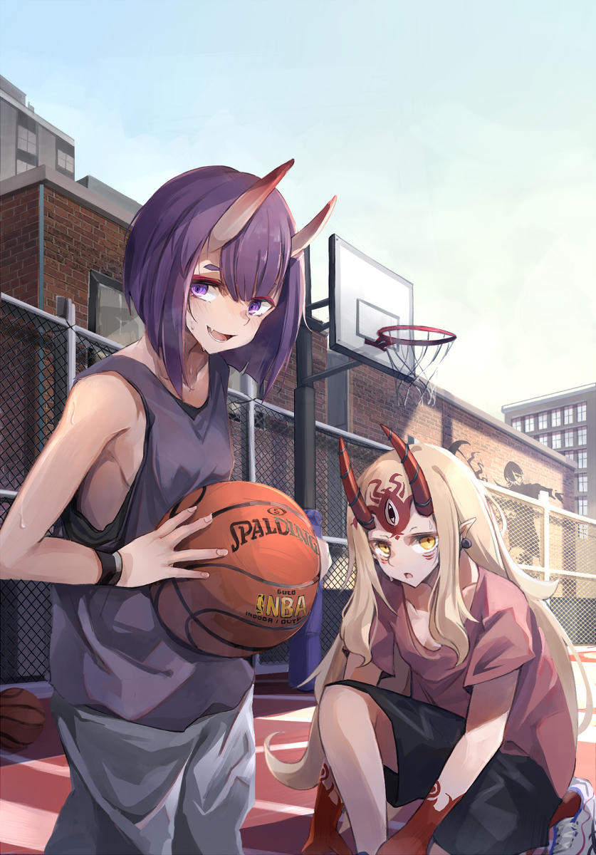 This is a pixiv picture whose title is basketball.