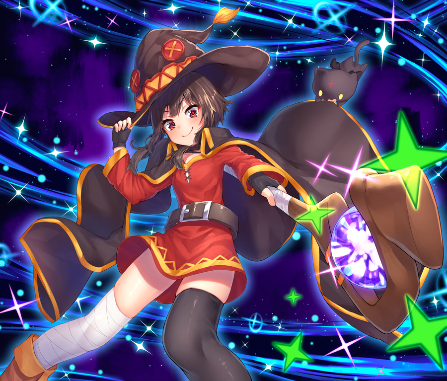 This is a pixiv picture whose title is 爆裂☆紅伝説.