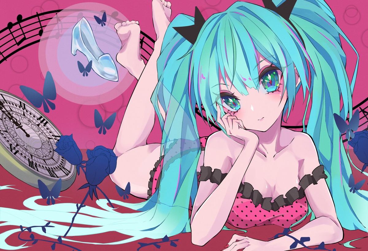 This is a pixiv picture whose title is 初音ミクさん.