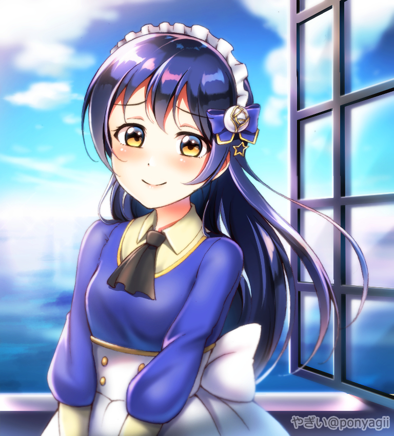 This is a pixiv picture whose title is 【園田海未生誕祭2019】誕生日おめでとう！.