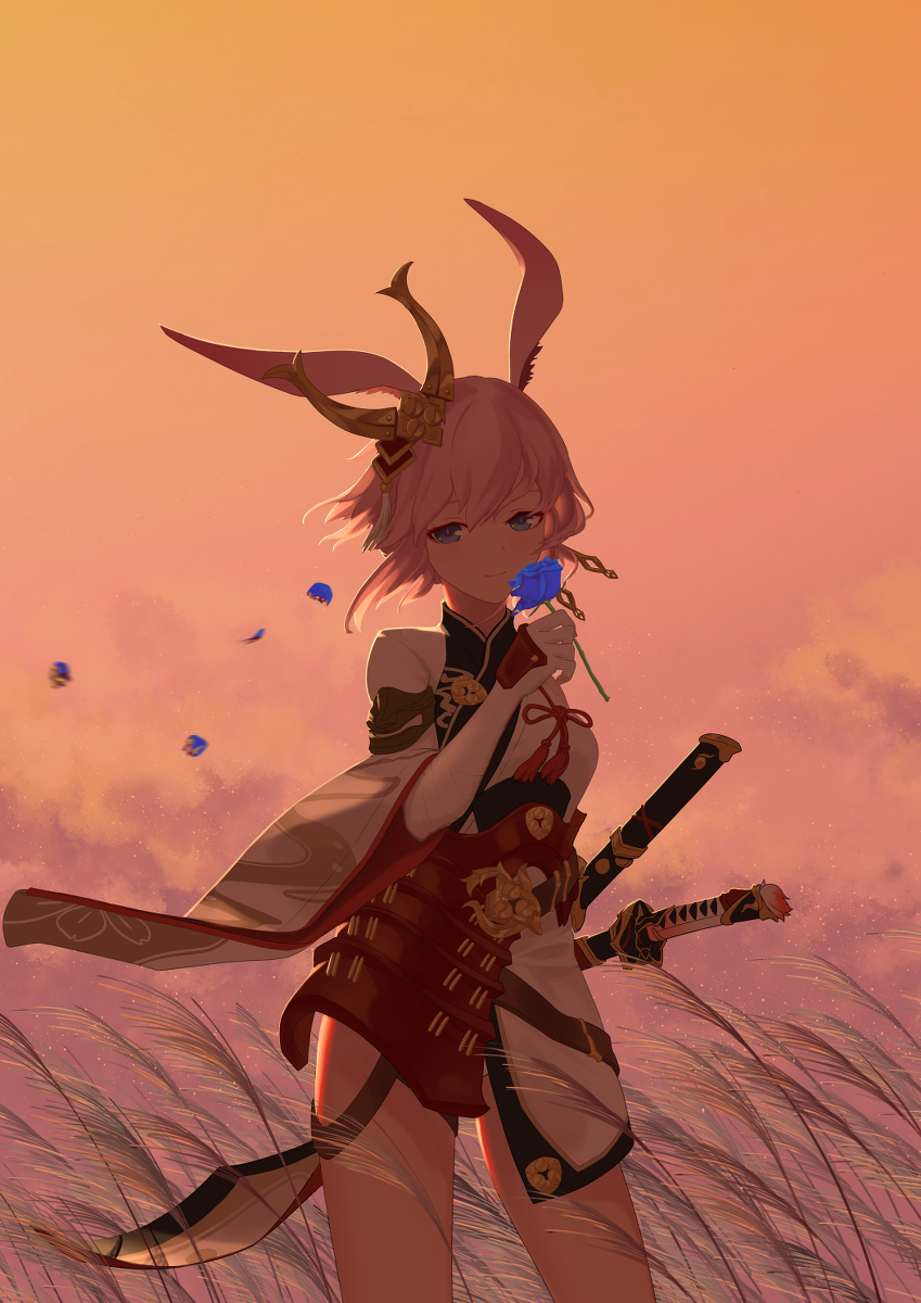 This is a pixiv picture whose title is 樱莲.