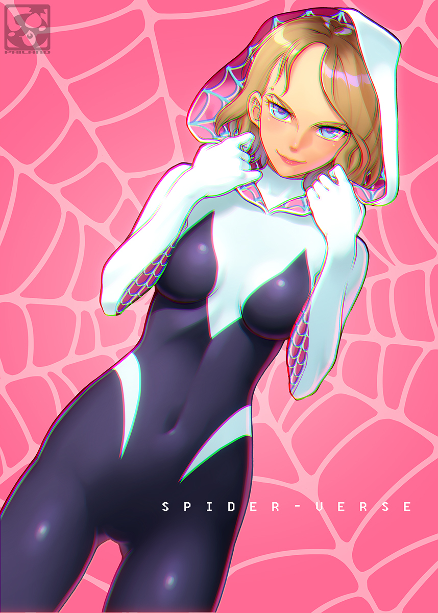 This is a pixiv picture whose title is スパイダーグウェン.