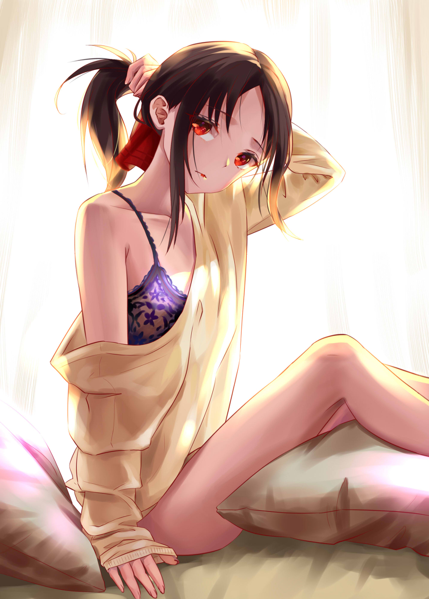 This is a pixiv picture whose title is かぐや様は告らせたい.