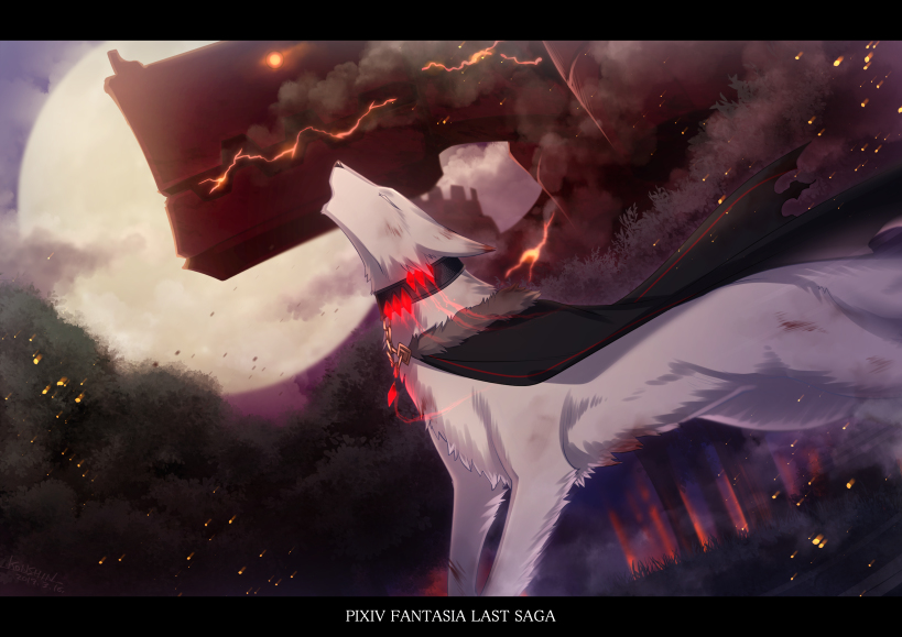 This is a pixiv picture whose title is 【PFLS】月響.
