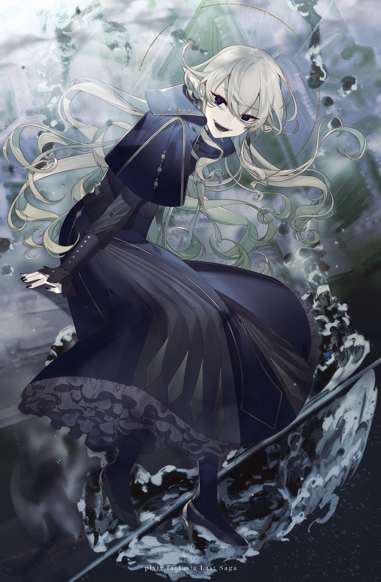 This is a pixiv picture whose title is 鉄蝕の悪魔は最後の世界を憎悪する.