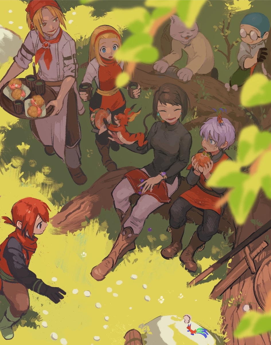 This is a pixiv picture whose title is 【PFLS】島の若葉.